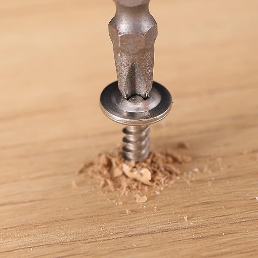 #8 Screws Assortment Set 210Pcs 410 Stainless Steel Standard Thread Truss Head Fast Self Tapping Wood Screw by SG TZH